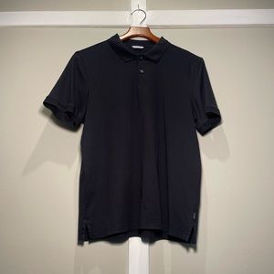 CALVIN KLEIN. Black short-sleeve Polo.